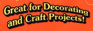 I ate decorations.