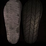 Tire Soles Car tires cut as shoe soles.