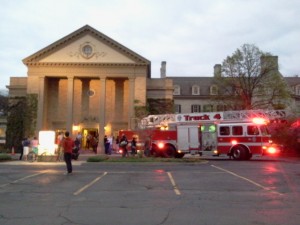 Too hot for the Dryden firetrucks visit the Eastman House