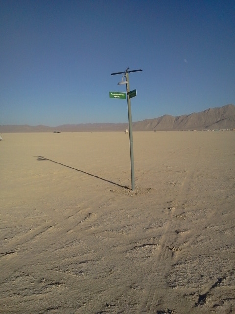 The Lonely Lamppost at Burning Man, 2012